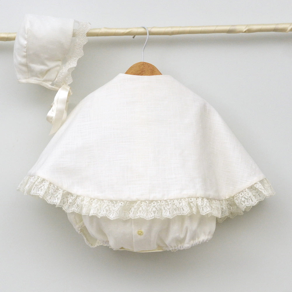 capa bautizo ceremonia niñas lino bautismocapa bautizo ceremonia niñas lino bautismo capita verano primavera bautismo para faldones, peleles, trajes bautizo