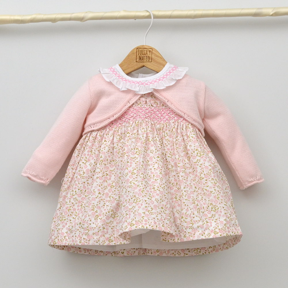 Vestido bebé Isabela punto Smock