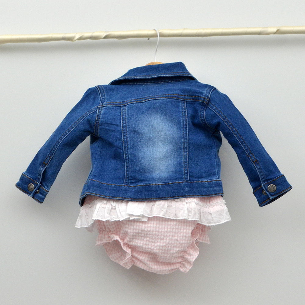 chaqueta vaquera niñas-bebes-6,12,18,24,36 meses 1,2,3 años