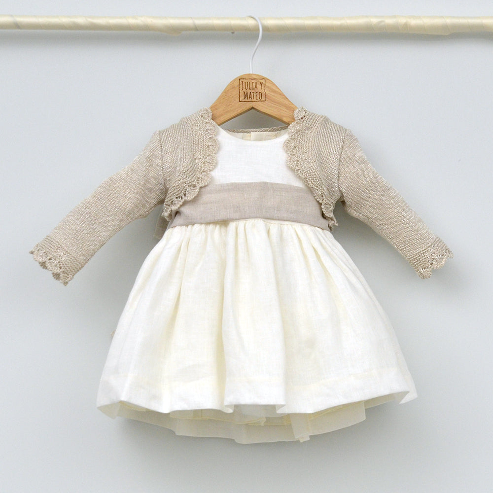 Vestido bebés lino Leo