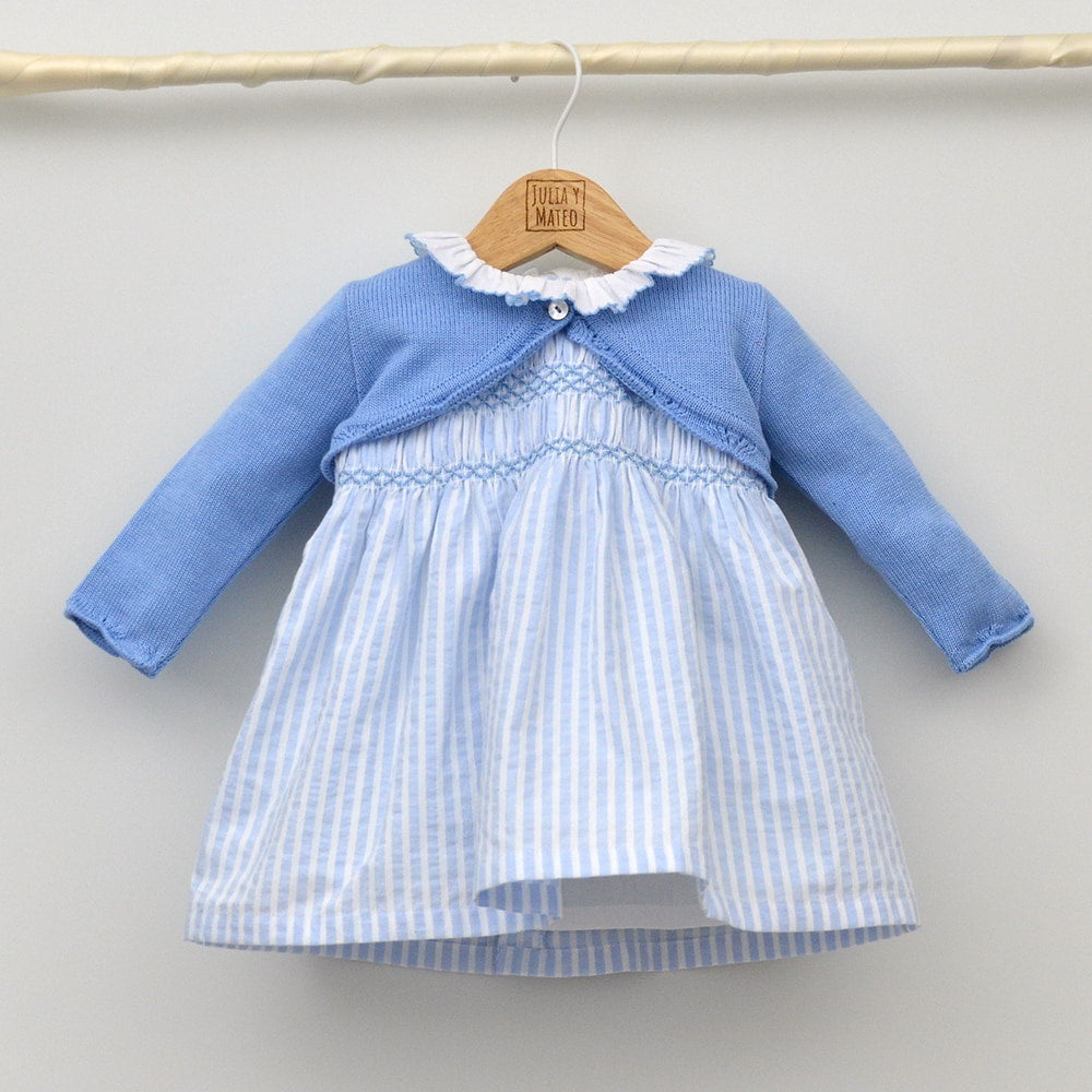 Vestido bebé Boston punto Smock