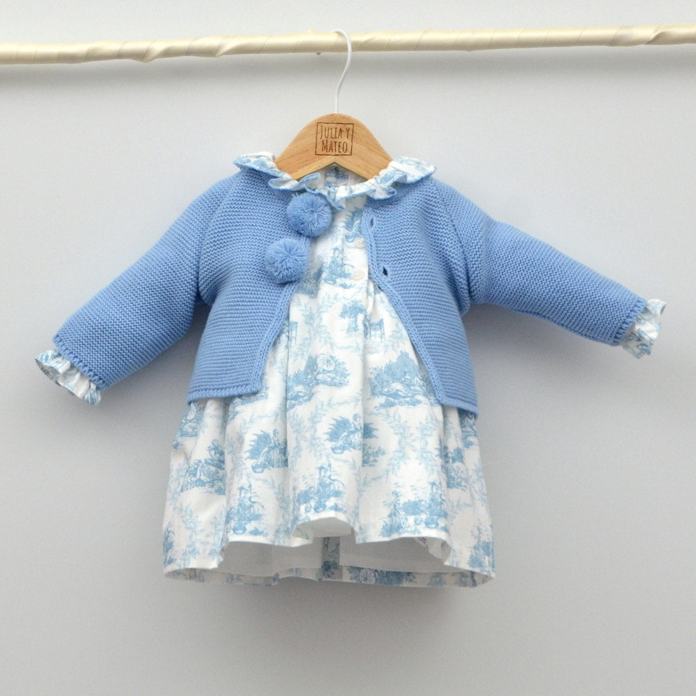 Vestido bebé Olivia punto smock