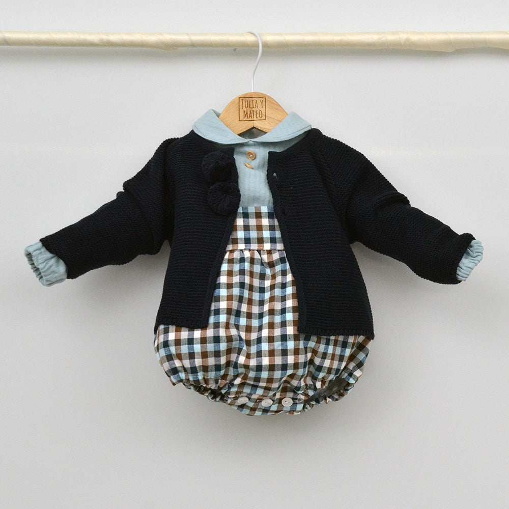 Conjunto bebé Martín con ranita y camisa cuello bebé