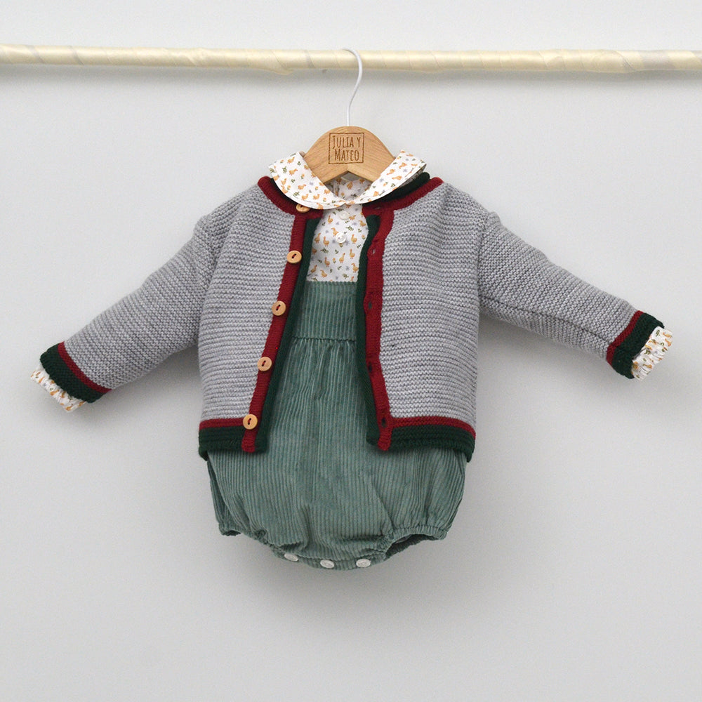 Conjunto bebé Marcos con ranita y camisa cuello bebé