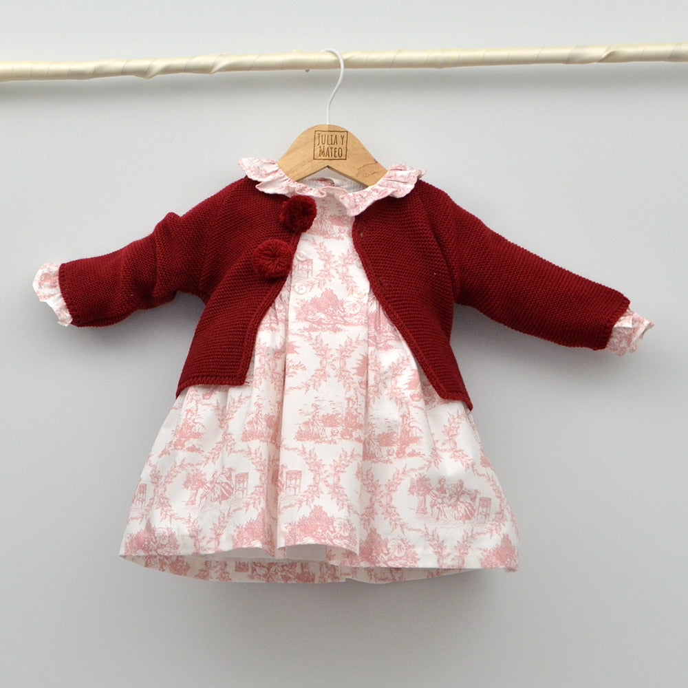 Vestido bebé Olivia punto smock