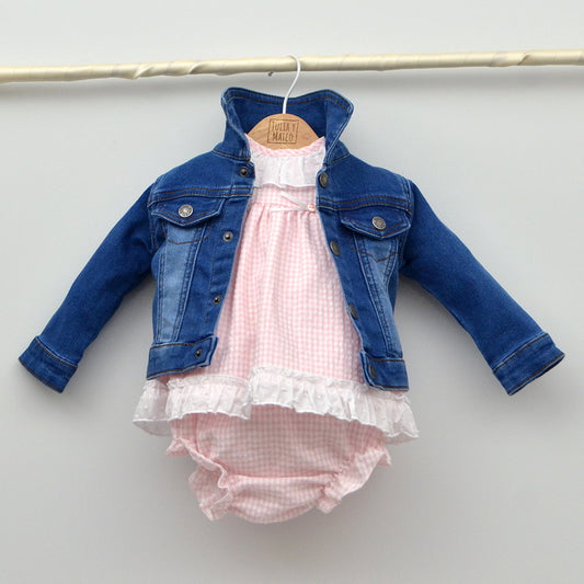 chaqueta vaquera niñas-bebes-6,12,18,24,36 meses 1,2,3 años