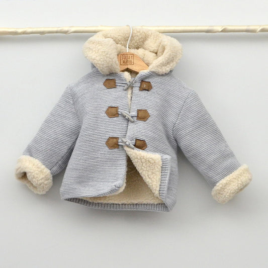 chaqueton bebes niños invierno punto borreguito trenka punto doble tienda de ropa de bebes online hecho en españa doña carmen mayoral