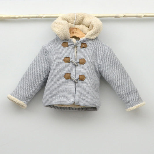 chaqueton bebes niños invierno punto borreguito trenka punto doble tienda de ropa de bebes online hecho en españa doña carmen mayoral