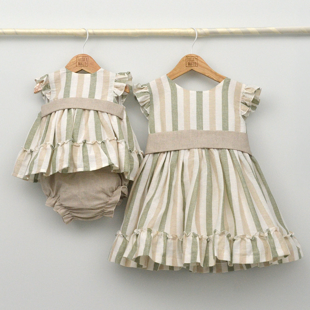 Conjunto bebé Granada con pantalón y camisa cuello Mao