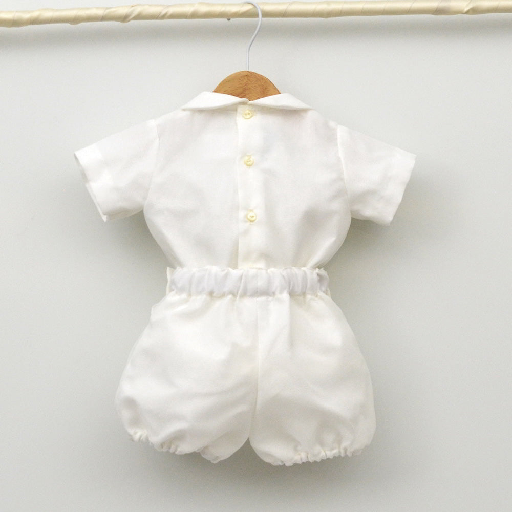 conjunto Bautizo niño organza traje bautismo clasico bebes 3,6,9,12,14,15,18,20,24, meses crudo blanco tienda online ropa vestir bebes calidad hecho en españa
