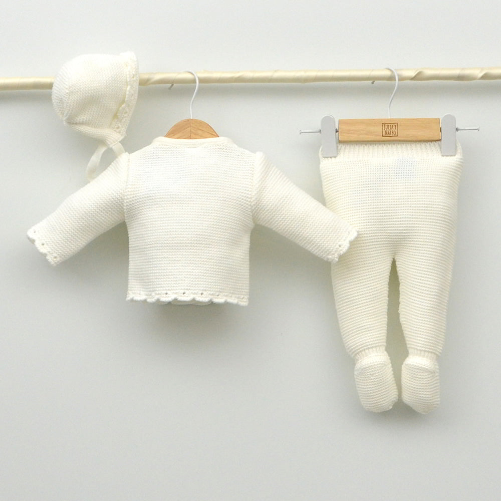 conjunto punto recien nacido primeras puestas hospital tienda online ropa bebes clasica doña carmen mayoral