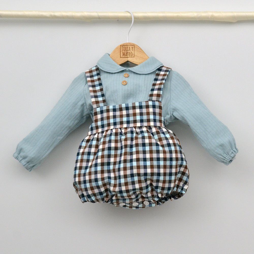 Conjunto bebé Martín con ranita y camisa cuello bebé
