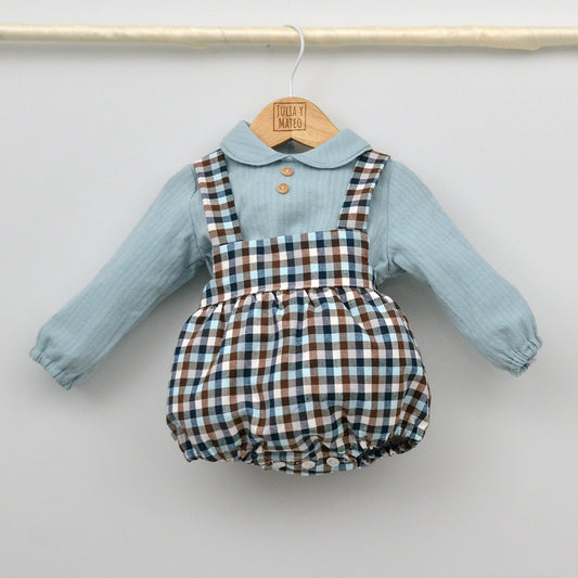 Conjunto bebé Martín con ranita y camisa cuello bebé