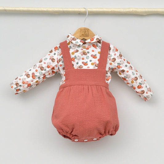 Conjunto bebé Lucas con ranita y camisa cuello bebé