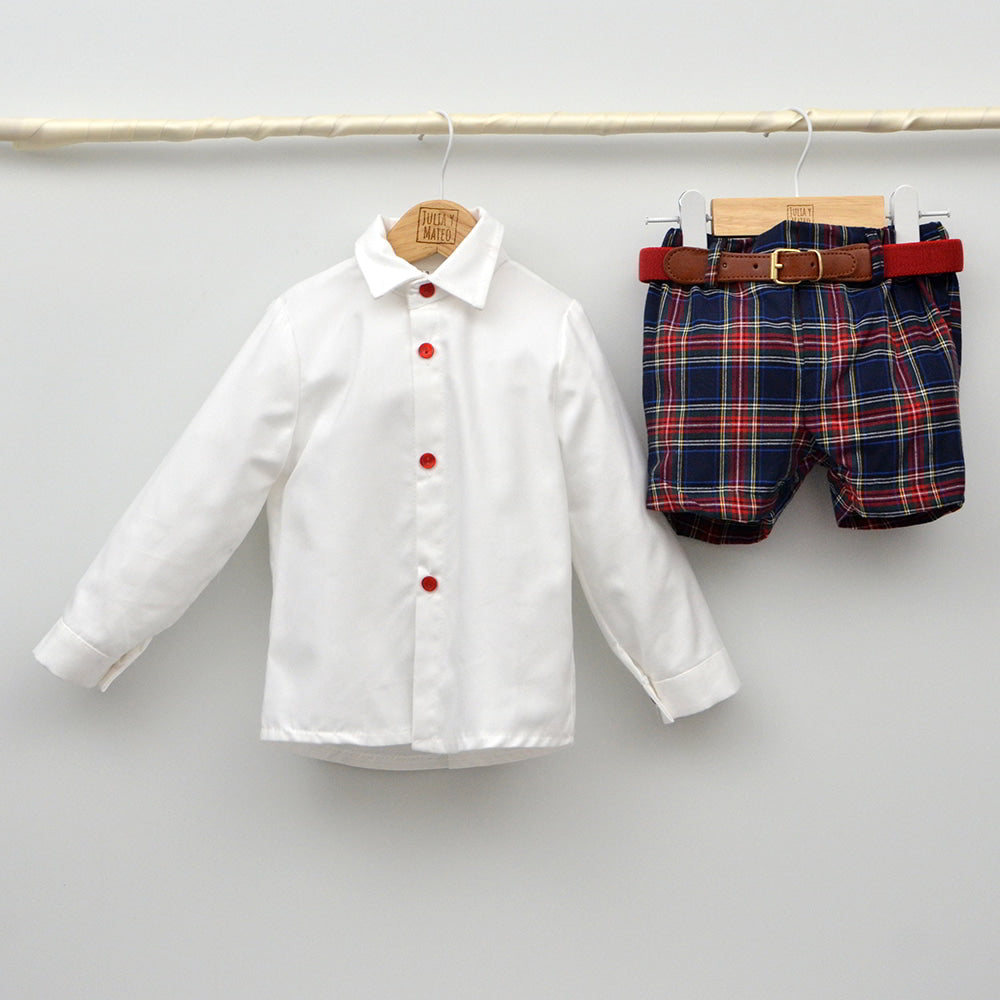 conjuntos vestir niños navidad meses hecho en españa tienda online ropa vestir niños eventos a juego conjuntados coordinados navidad fiestas rojo cuadros escoceses tartan