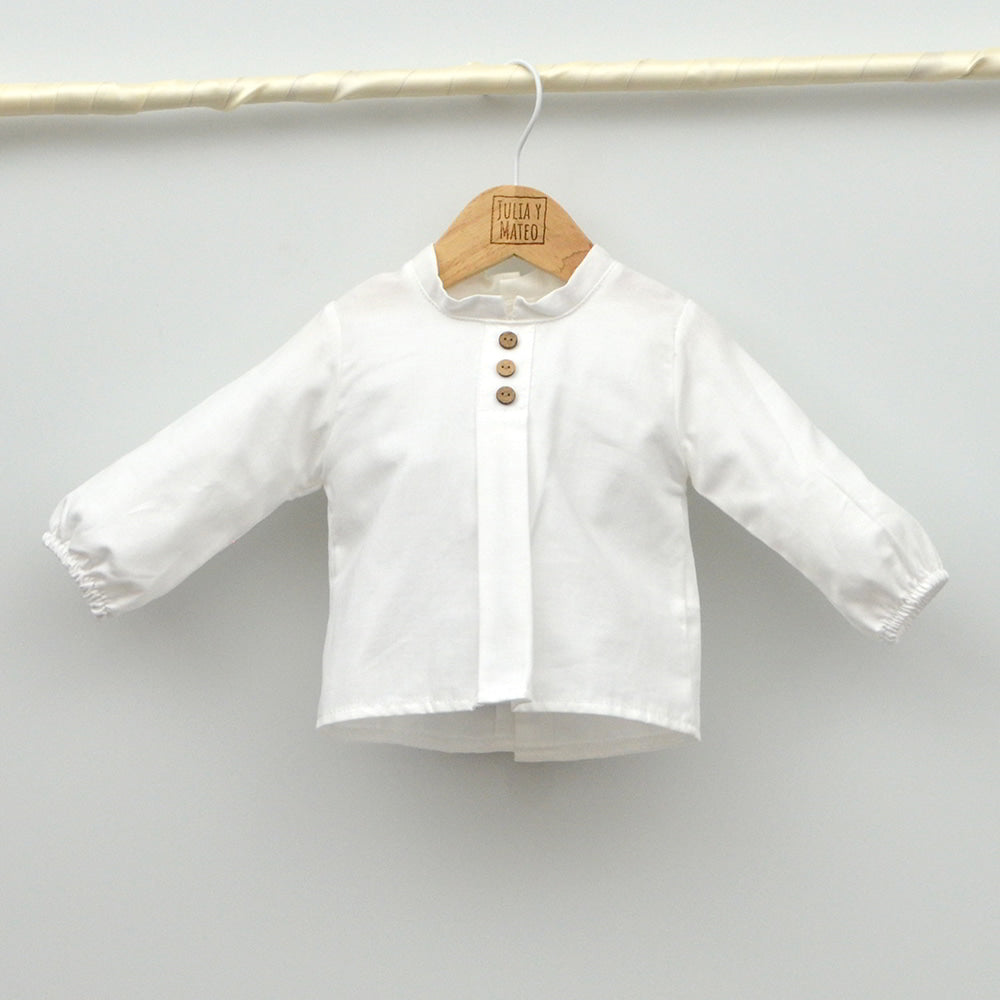 Conjunto bebé Matilda con peto y camisa de algodón