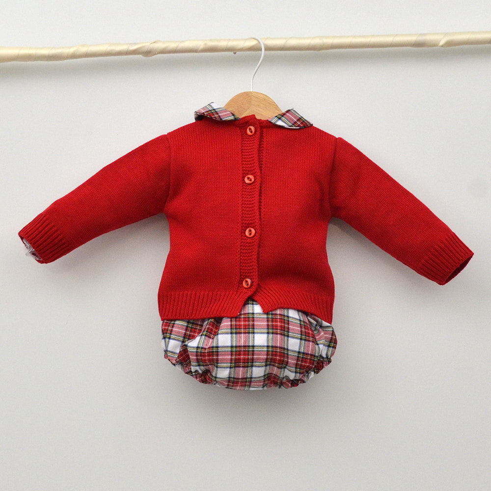 Conjunto vestir navidad niño bebes,6,9,12,18 meses rojo ranita cuadros navideños, reno, tienda Online fiestas trajes hermanos a juego españa