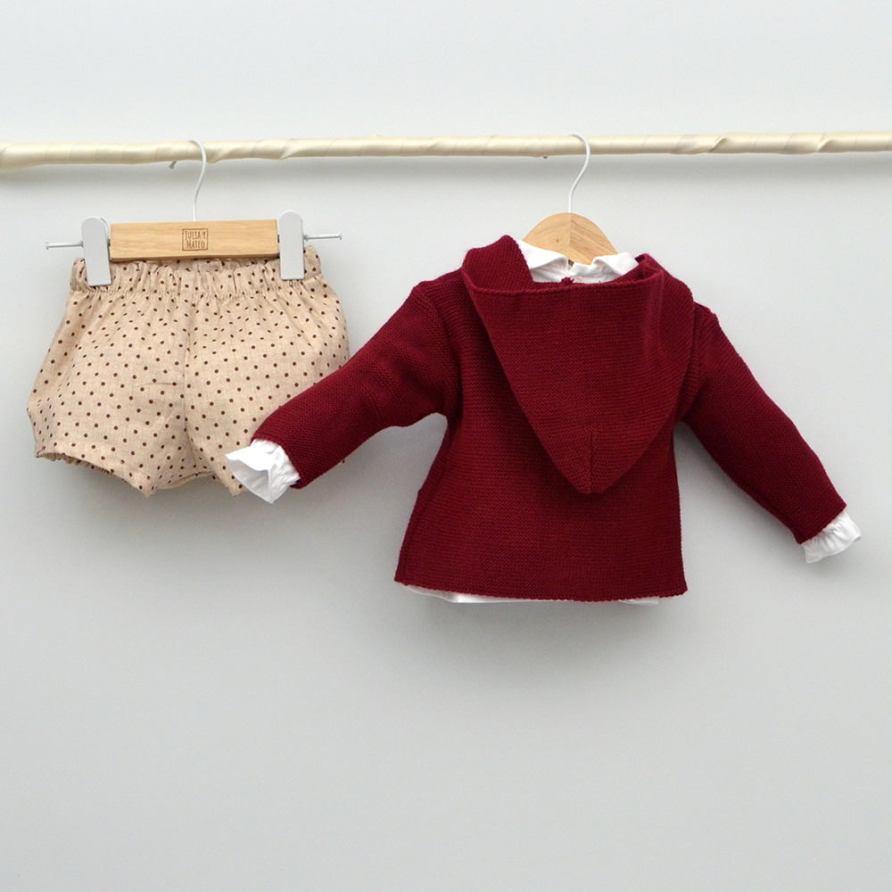Conjunto bebé Pablo con pololo, camisa y chaqueta
