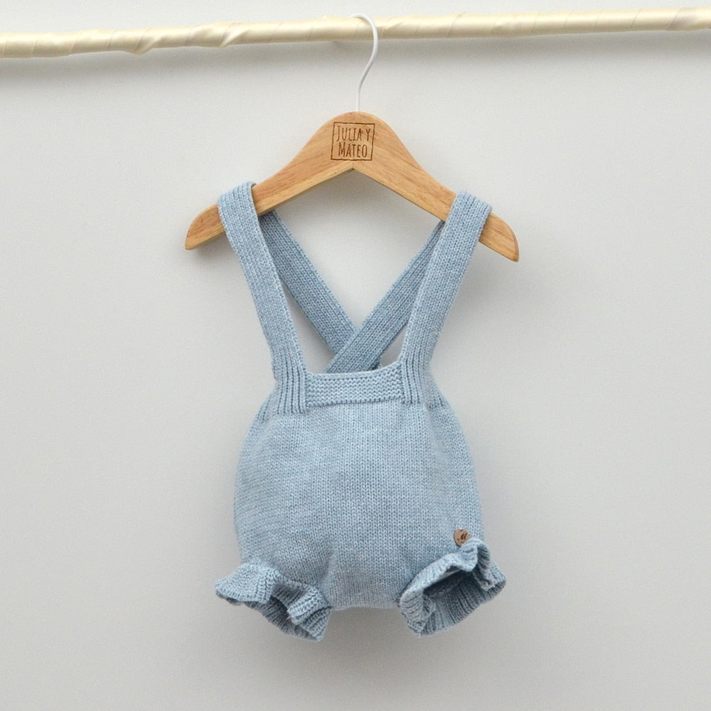 Conjunto bebé Enzo con blusita y ranita de punto