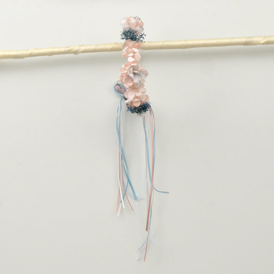 DIADEMA CORONO CEREMONIA NIÑAS ADORNOS FLORALES PARA EL PELO AZUL FELPAS PARA BEBES