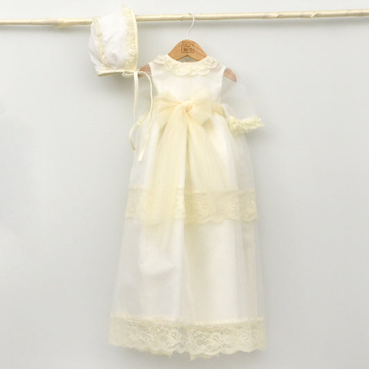 Faldón Largo Daniela organza con capota