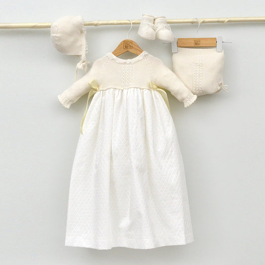 traje bautizo faldon bautizo niños primavera verano capota patucos algodon hecho en españa tienda online faldones clasicos de Bautismo acristianar