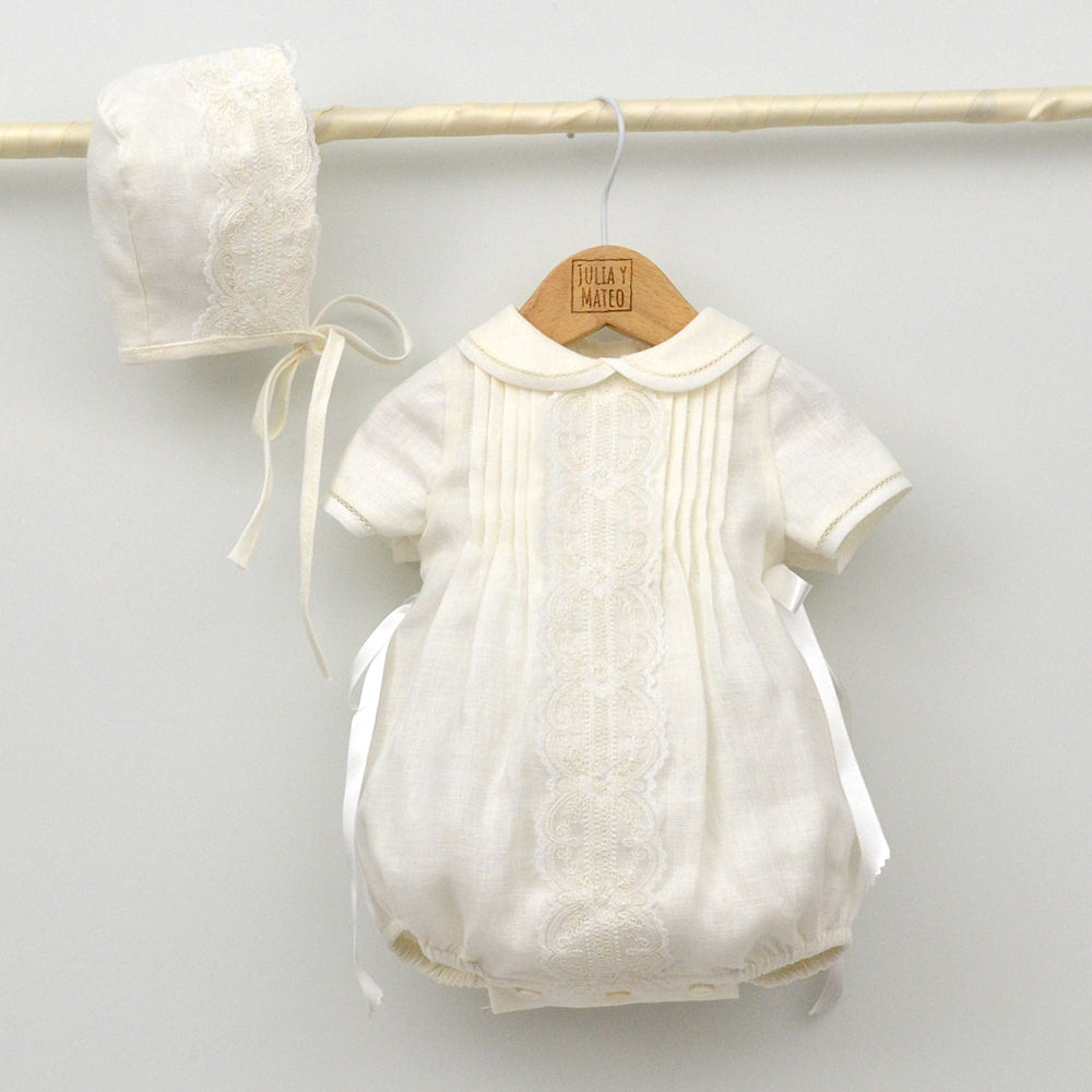 Traje Bautizo bebe niño Tienda online Pelele Bautismo JuliayMateo