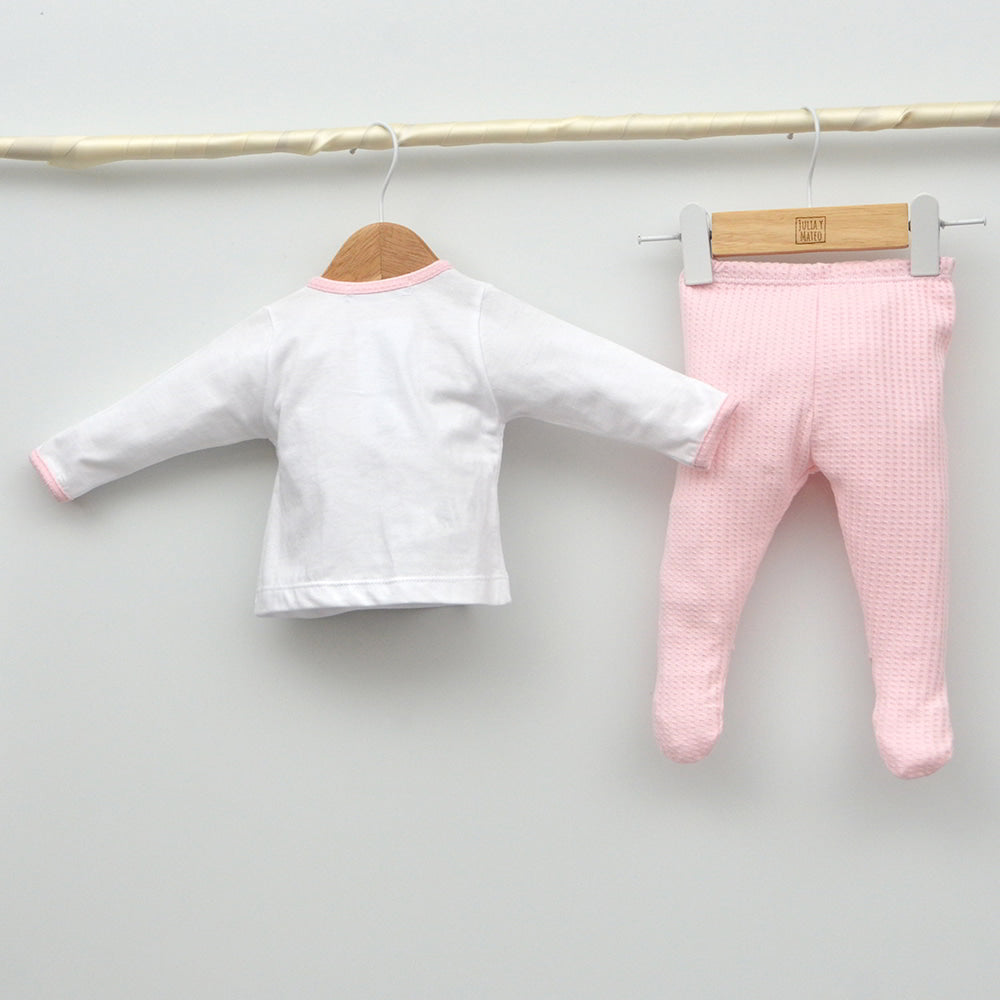 Conjunto canastilla primeras puestas hospital algodon Mayoral hecho en españa regalos bebes