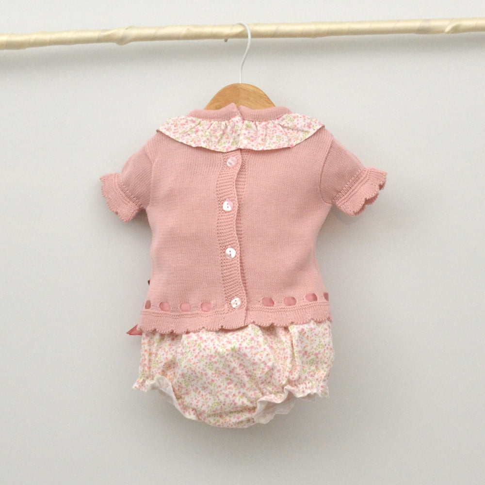 Conjunto Sol de ranita y sueter perle cuello bebé