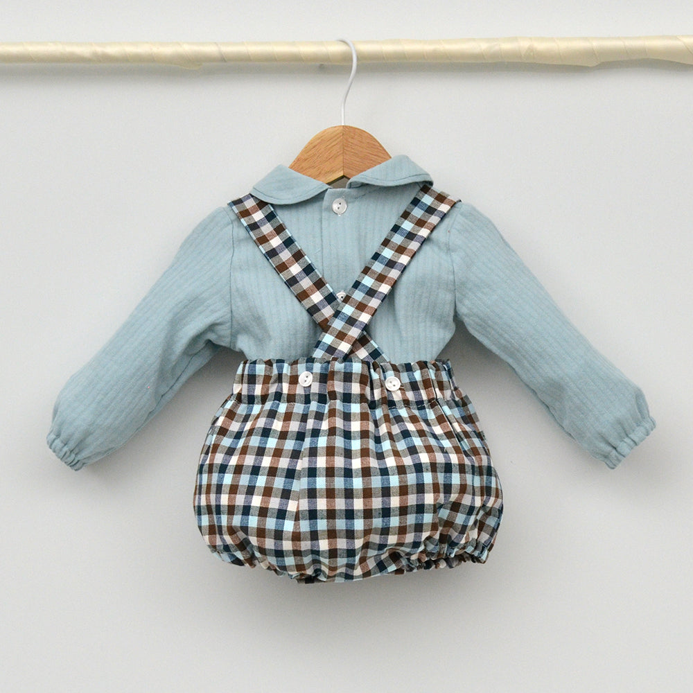 Conjunto bebé Martín con ranita y camisa cuello bebé