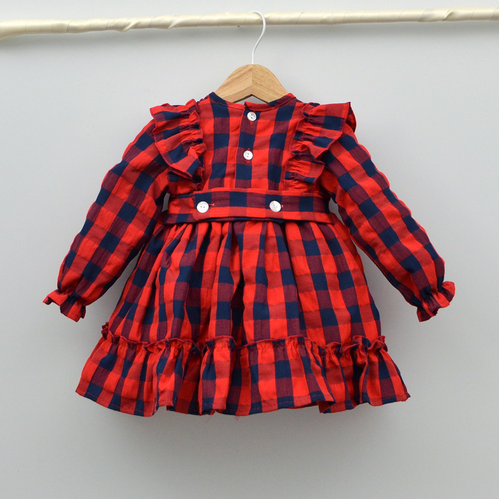 vestido nieta ana obregon tienda ropa vestir niñas clasico rojo navidad