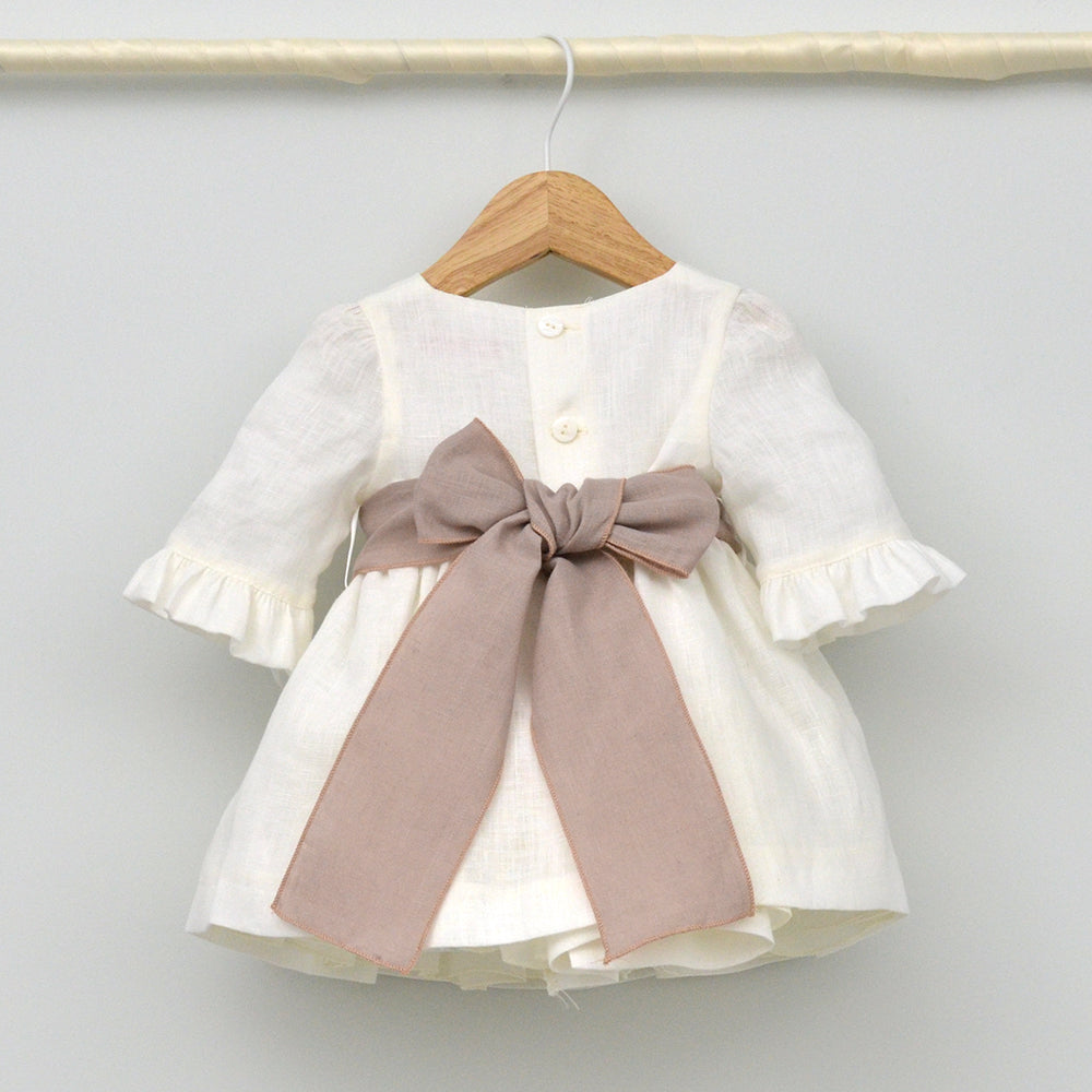 Vestido bebés lino Isabel