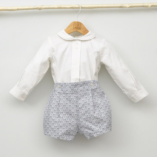 Conjunto bebé Milán con pantalón y camisa