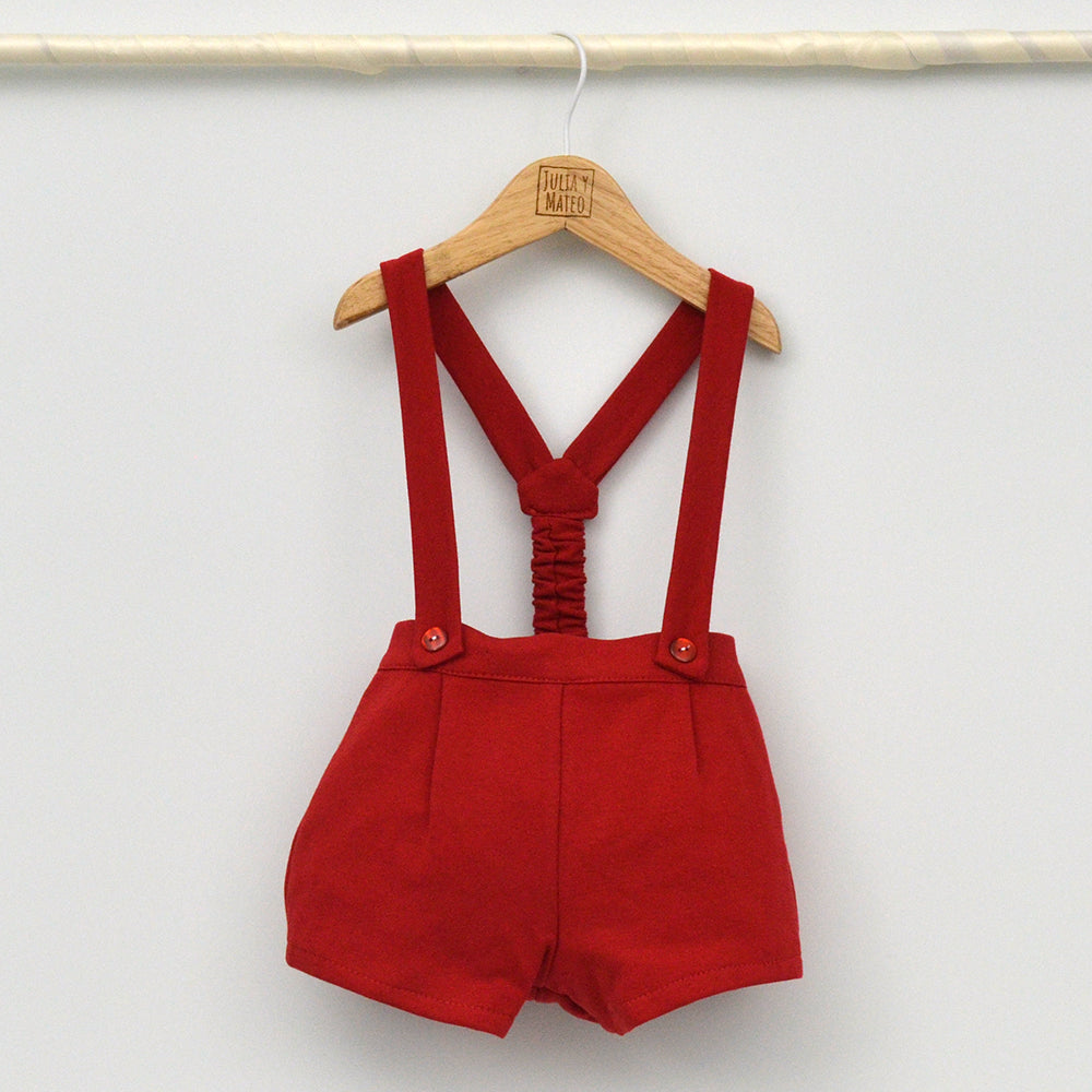 Conjunto bebé Stella con peto y camisa cuello bebé