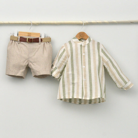 Conjunto Niño Granada con camisa y pantalón con cinturón