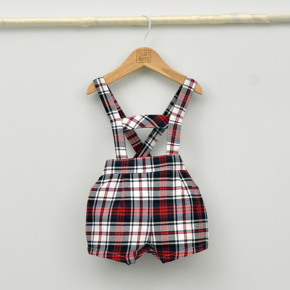 Conjunto bebé Noel con peto y camisa cuello bebé