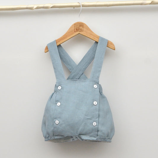 Conjuntos trajes bautizo bautismo arras ceremonia eventos niños bebes lino azul pololo hermanos conjuntados