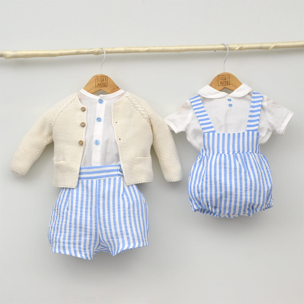 Conjunto bebé Tenerife con ranita y camisa cuello bebé