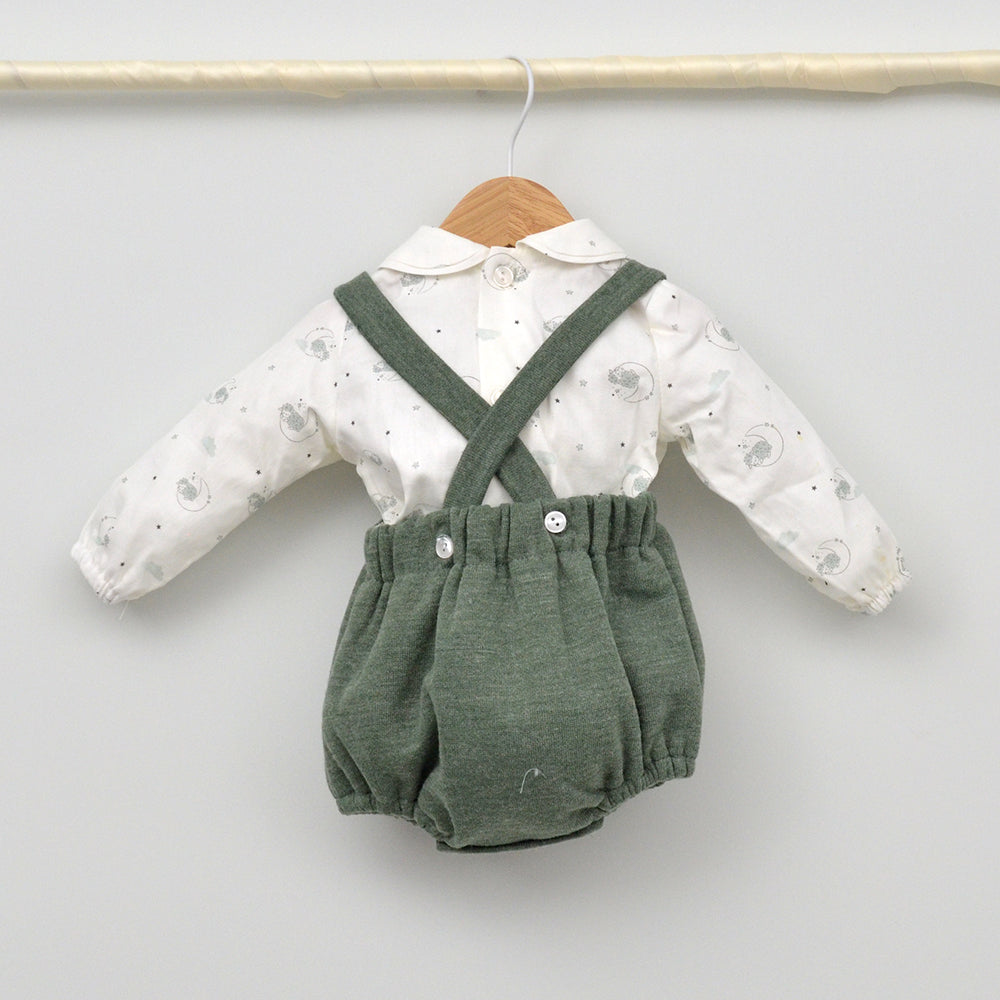 Conjunto bebé Diego con ranita y camisa cuello bebé