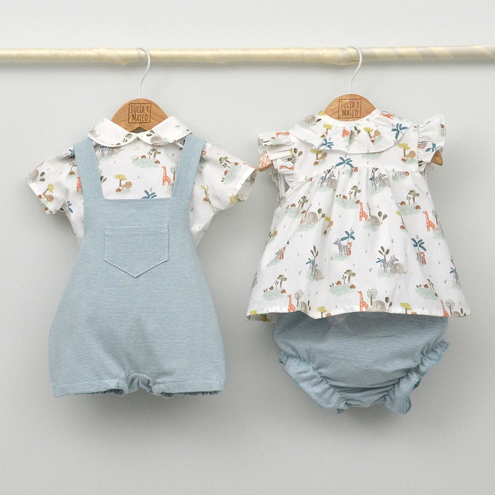 Conjunto bebé Tarifa con ranita y camisa cuello bebé