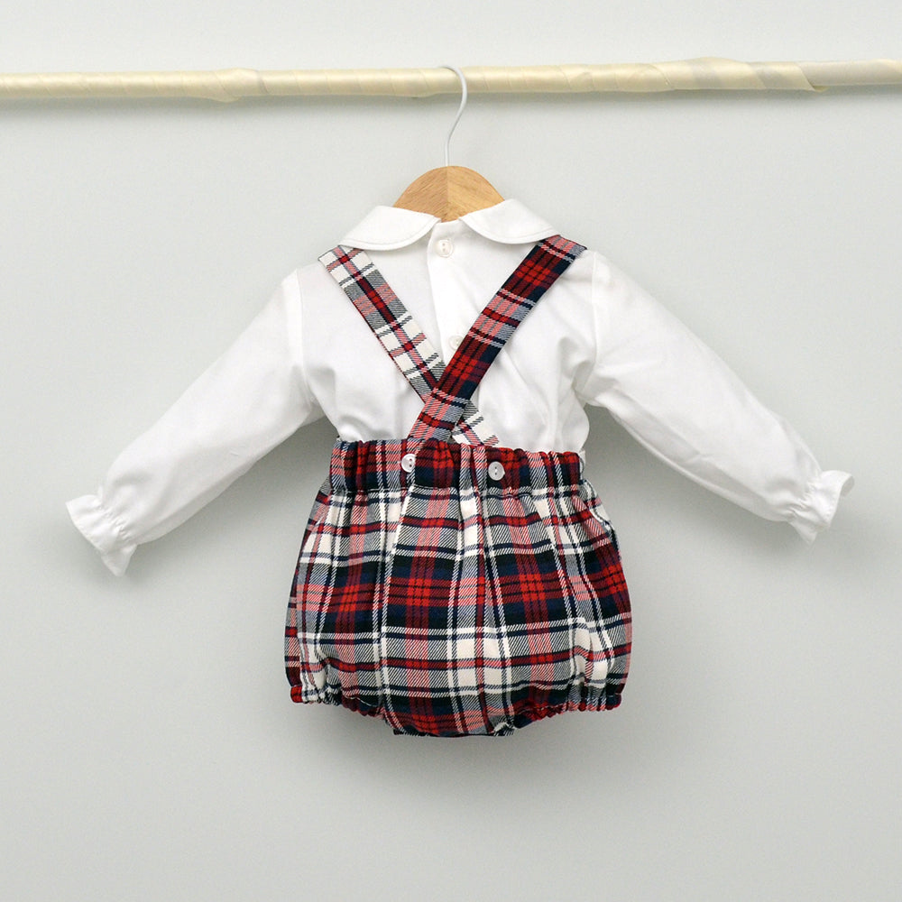 Conjunto bebé Noel con ranita y camisa cuello bebé