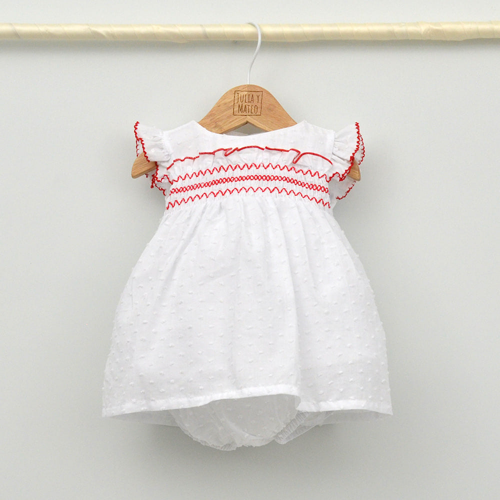 Jesusito bebé Olite punto Smock con culotte