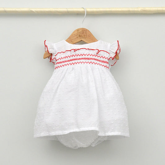 Jesusito bebé Olite punto Smock con culotte