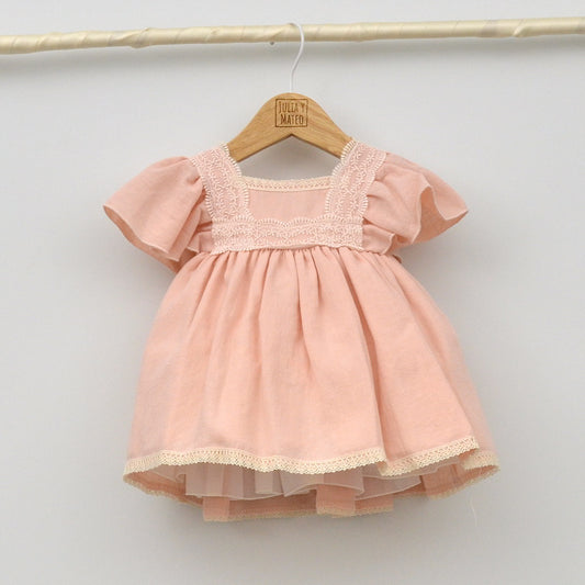 Vestido bebés bambula Nora