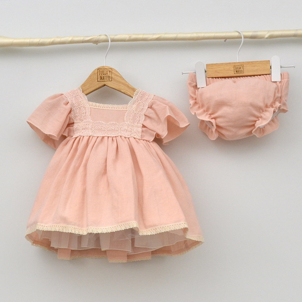 Vestido bebés bambula Nora