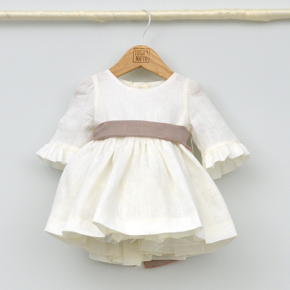 Vestido bebés lino Isabel