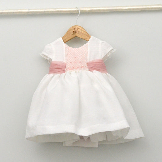 Vestido bebé Sofía bordado a mano