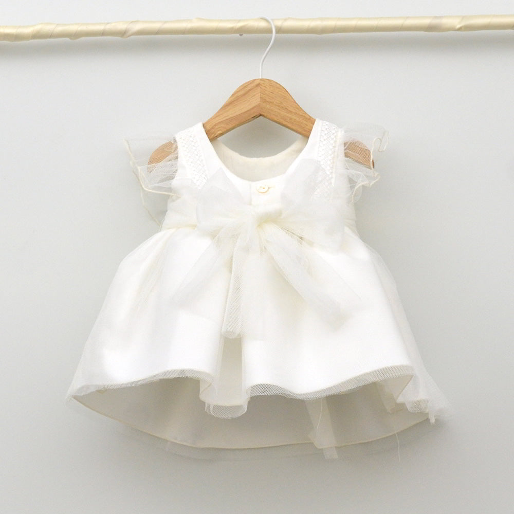 Vestido Tul bebé Santiago con adorno floral