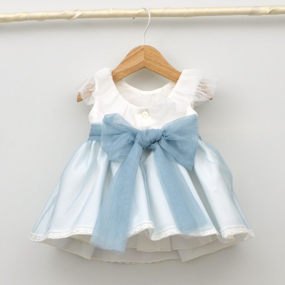 vestido ceremonia arras bodas bautizo niñas hermanos conjuntados a juego en bodas color azul oceano tienda online especialistas en vestir niños desde 1 mes a 8 años niños niñas