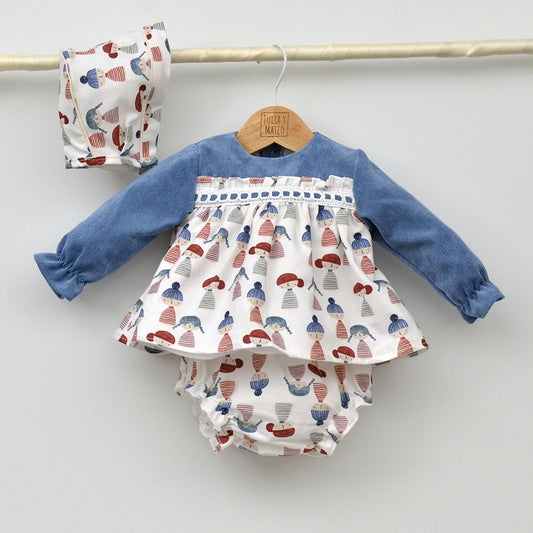 Rebajas invierno descuentos ofertas tienda online ropa vestir niñas jesusito con capota hecho en españa estilo clasico eventos hermanas conjuntadas